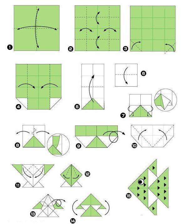 Рыбка – схемы оригами из бумаги для детей