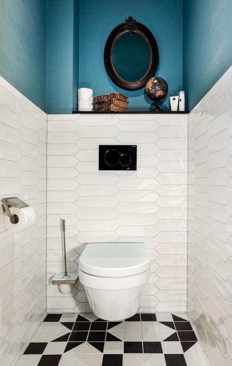 Керамическая плитка - отделка стен в туалете