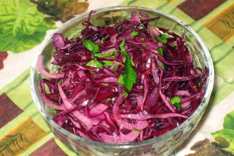 Овощной салат Красный закат - рецепты
