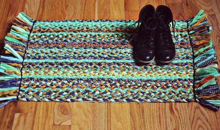 Плетеный коврик - Подарок бабушке на День рождения своими руками