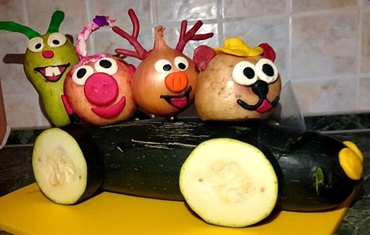 Поделки из овощей для детского сада - фото и идеи