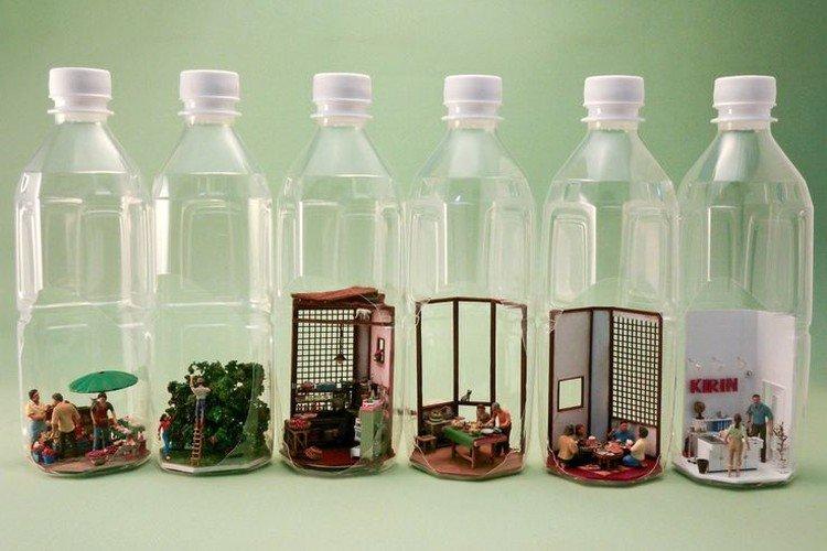 Декоративные фигурки - Поделки из пластиковых бутылок своими руками