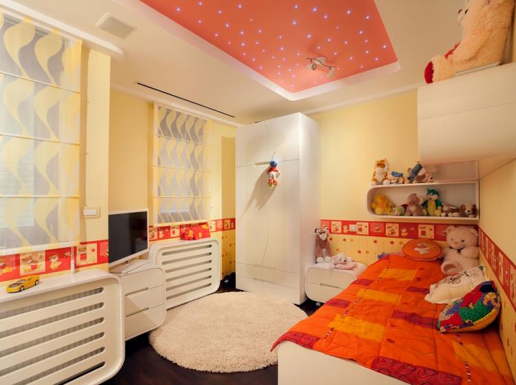 Подвесной потолок в детской комнате - фото