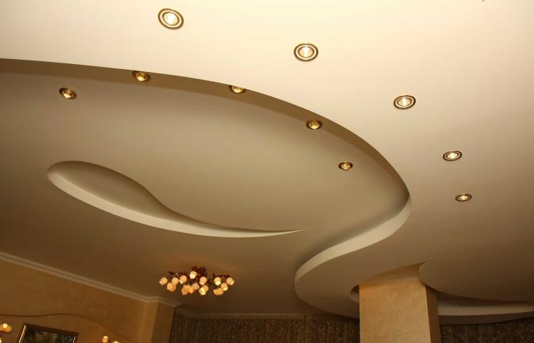 Точечные светильники - Освещение и подсветка потолка из гипсокартона