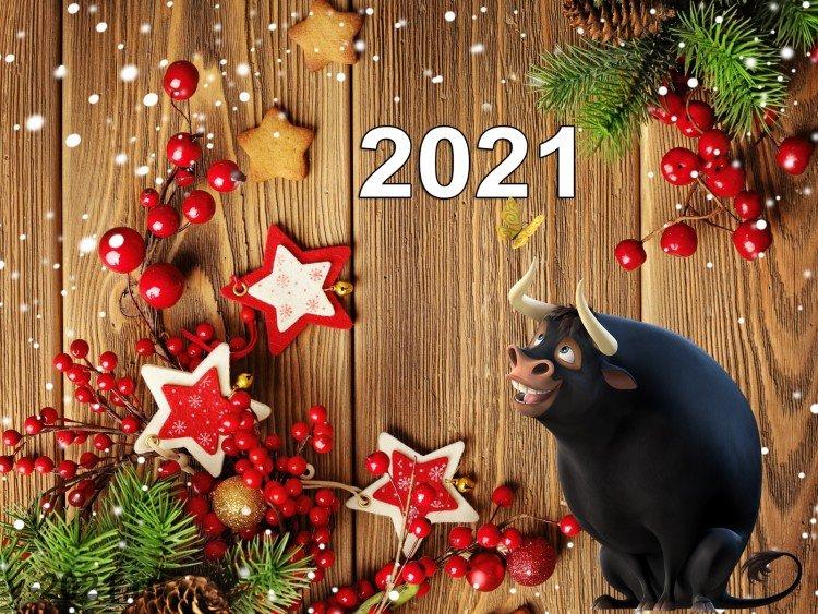 Поздравления с Новым годом 2021 - открытки и картинки