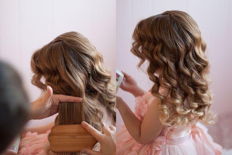 Прическа принцессы - Прически на средние волосы для девочек