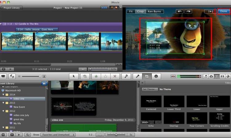 iMovie - Программы для монтажа видео
