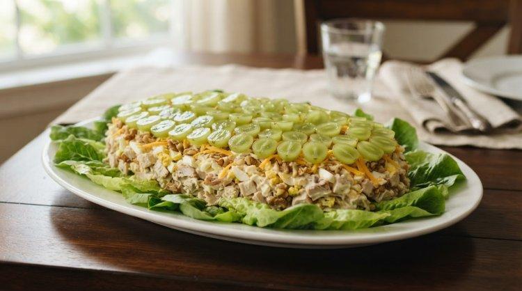 Салат с копченой курицей «Тиффани»