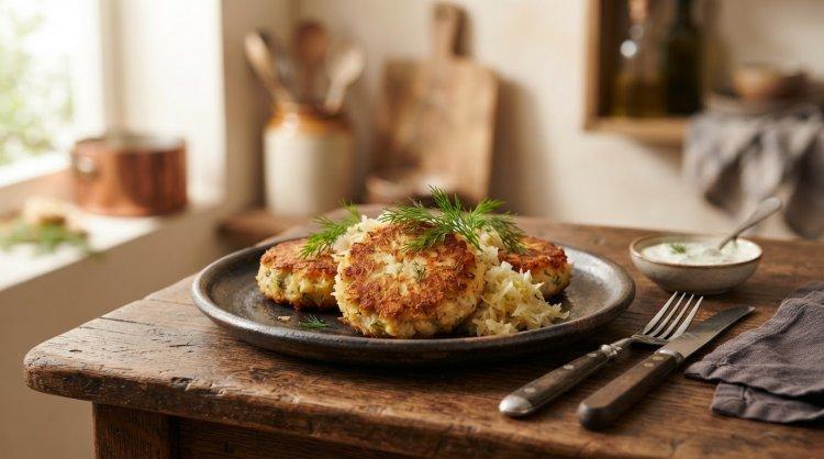 Котлеты из трески с квашеной капустой