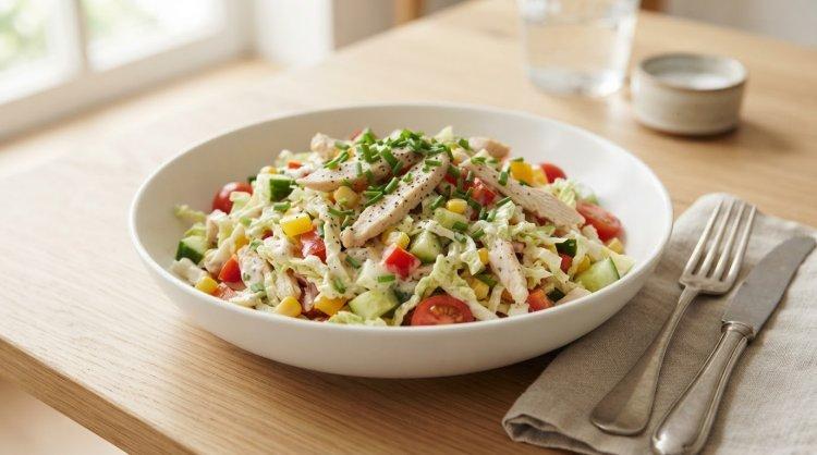 Салат с пекинской капустой и курицей