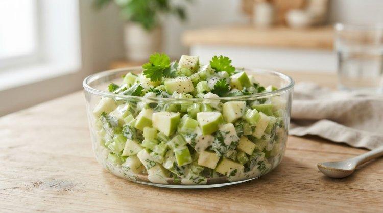 Диетический салат с яблоком и сельдереем