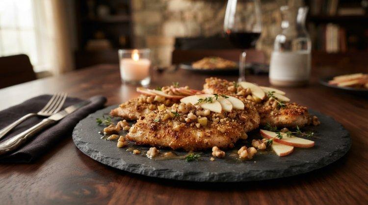 Котлеты из индейки с орехами и яблоком