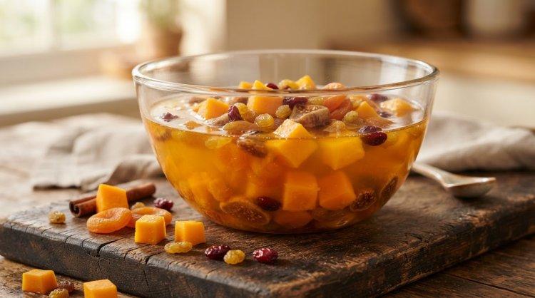 Компот с сухофруктами и тыквой