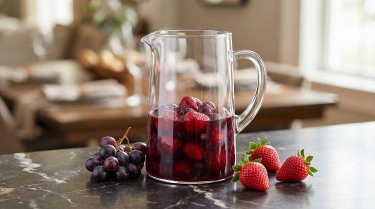 Компот из клубники и винограда