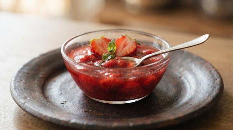 Густой компот из клубники