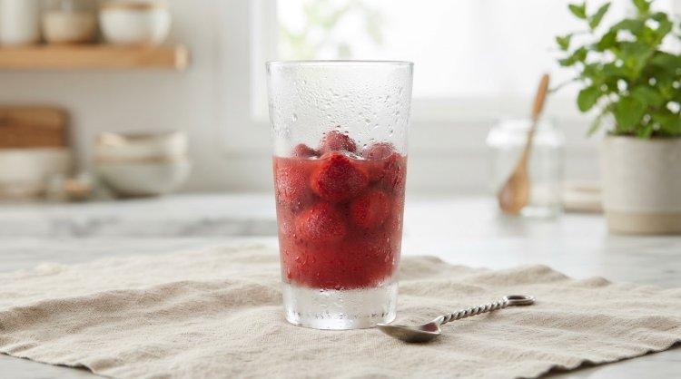 Компот из замороженной клубники