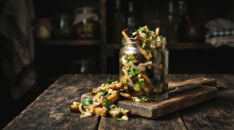 Жареные маринованные баклажаны
