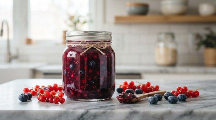 Варенье из красной смородины и голубики