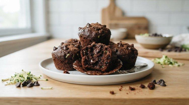 Шоколадные маффины с кабачками