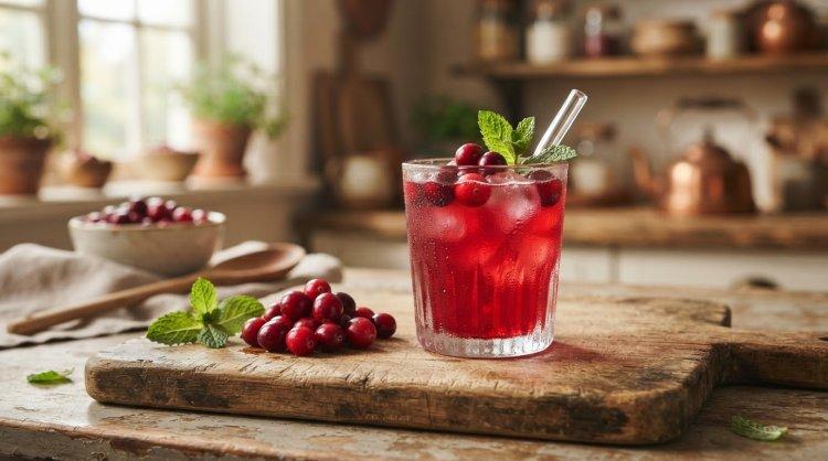 Клюквенный морс без варки