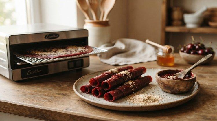 Пастила из вишни с медом и кунжутом