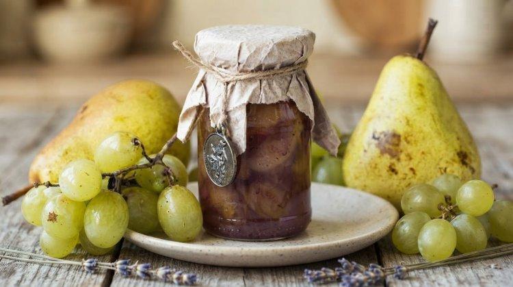 Варенье из винограда и груши на зиму