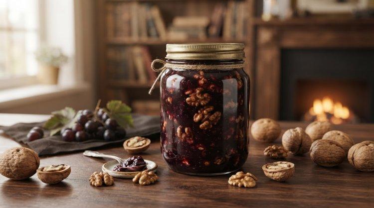 Варенье из винограда с грецкими орехами на зиму