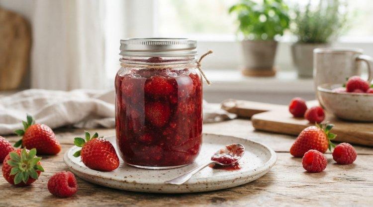 Конфитюр из клубники и малины