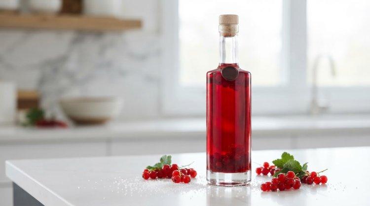 Настойка из красной смородины с фруктозой и спиртом