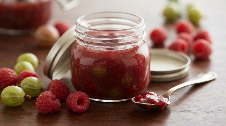 Конфитюр из малины и крыжовника