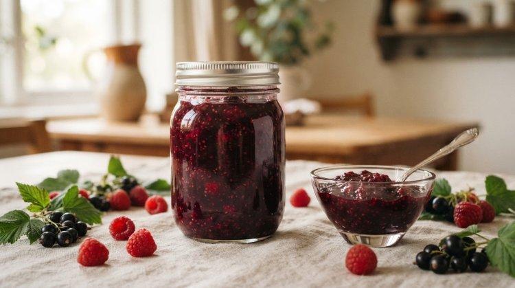 Конфитюр из малины и смородины