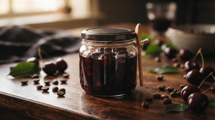 Варенье из вишни с кофейным ликером и желатином