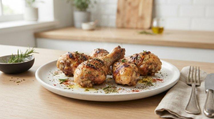 Куриные ножки в оливковом масле на мангале