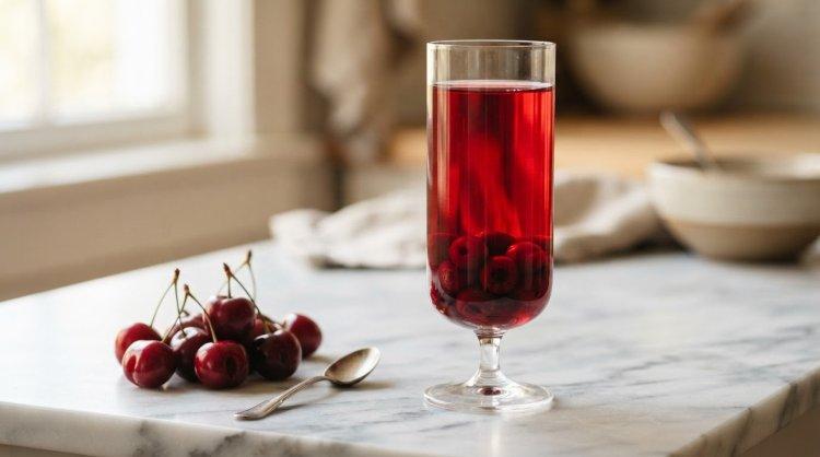 Морс из вишни без косточек