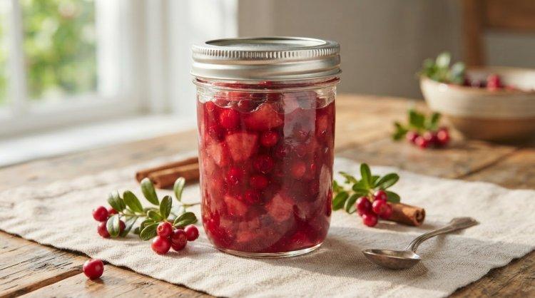 Варенье из яблок с брусникой на зиму