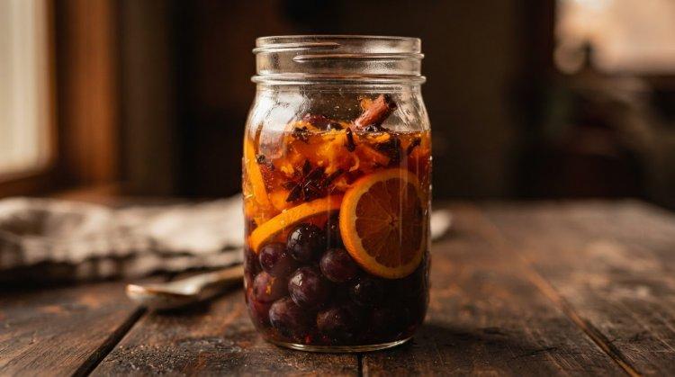 Компот из апельсинов и винограда на зиму