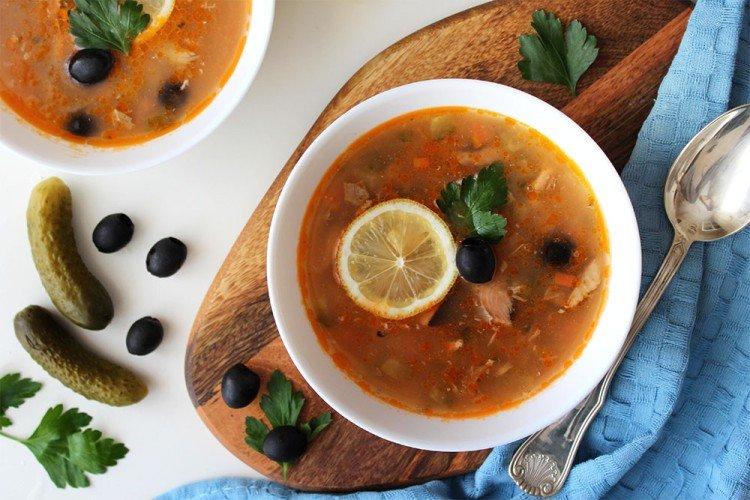 Рыбная солянка - Рыбный суп из консервов рецепты