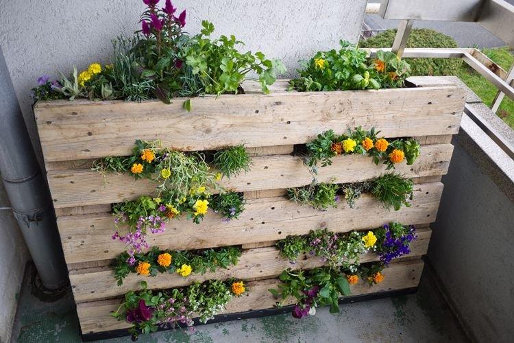 Подставка для цветов - Садовая мебель из поддонов для дачи фото
