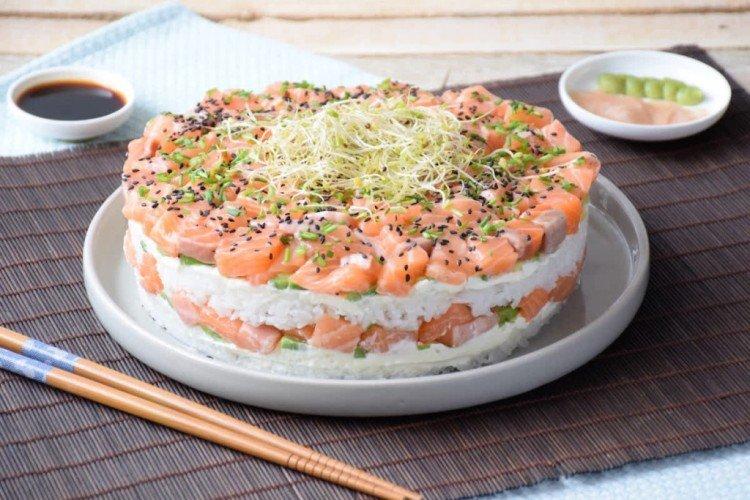 Салат без майонеза «Суши» на праздничный стол - рецепты