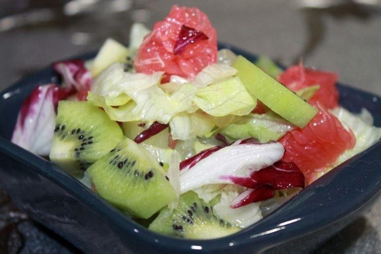 Салат с зеленью и фруктами - Салаты без майонеза рецепты