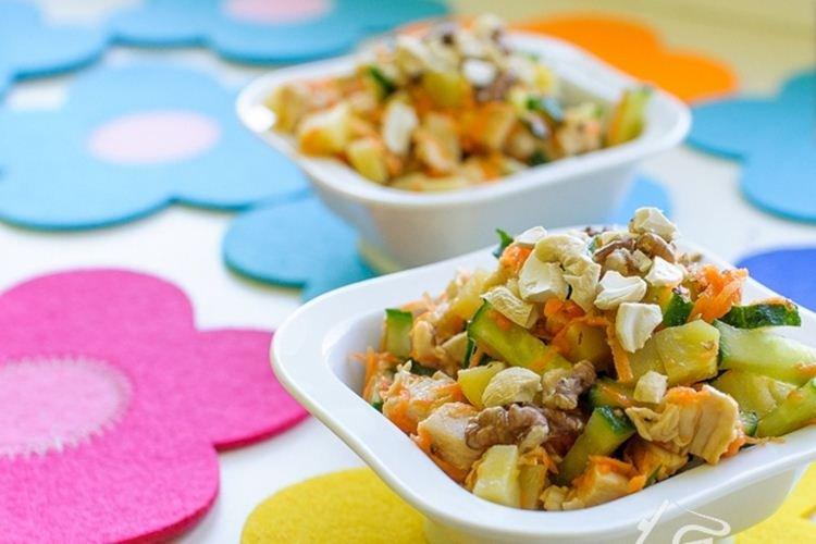 Салат с курицей и картофелем - Салаты без майонеза рецепты