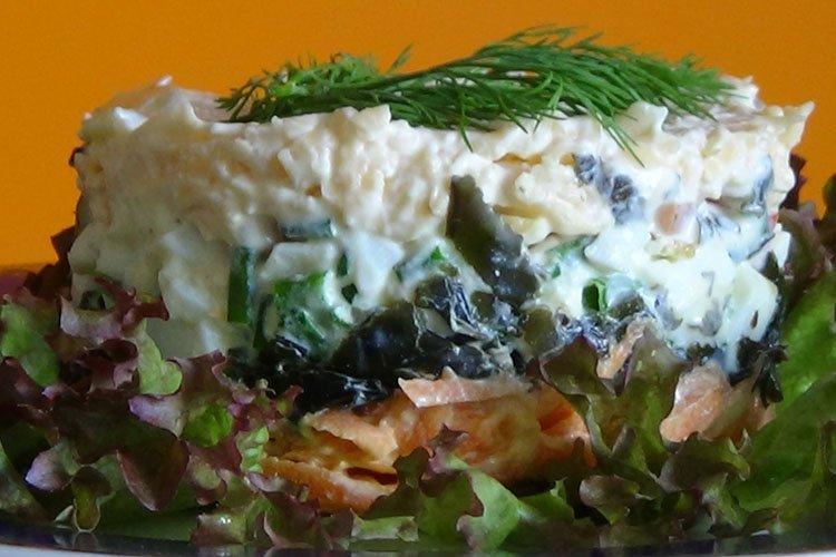 Салат из морской капусты с яблоками - рецепты