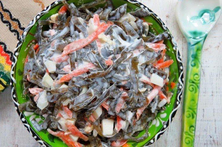 Салат из морской капусты с греческим йогуртом - рецепты