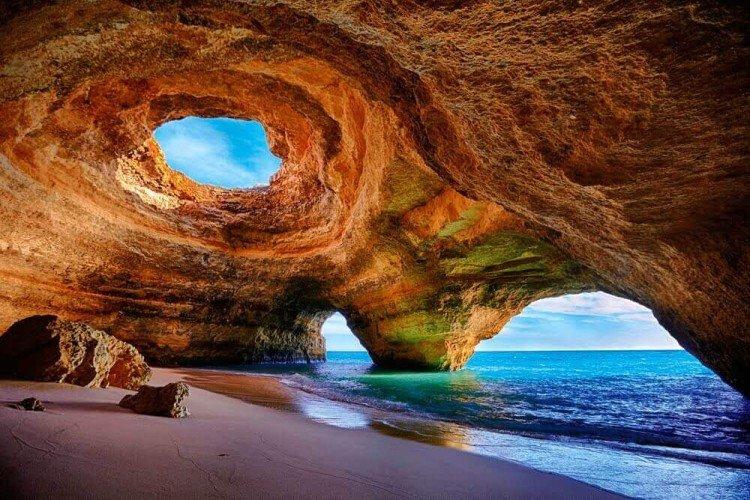 Морская пещера в Алгарве, Португалия - Самые красивые места в мире