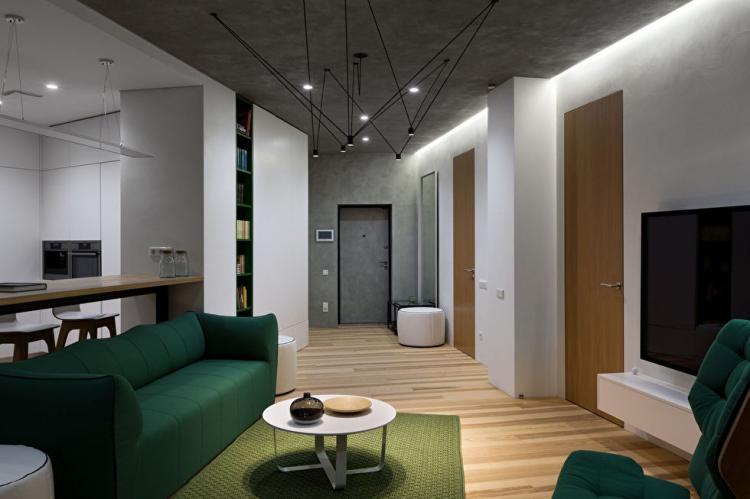 Skyline: Квартира в стиле минимализм - дизайн интерьера
