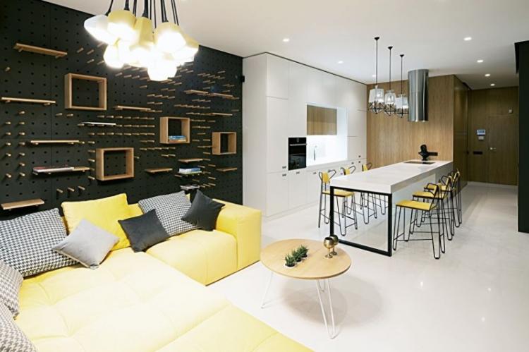 Современный дизайн квартиры 85 м2, Киев