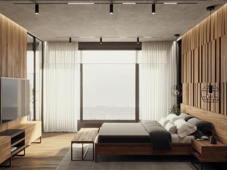 Спальня «Наедине с морем» - дизайн интерьера