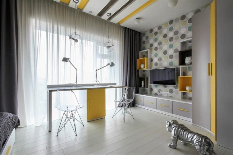 Детская комната в стиле хай-тек - Дизайн интерьера фото
