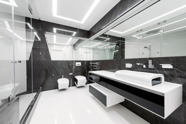Ванная комната в стиле хай-тек - Дизайн интерьера фото