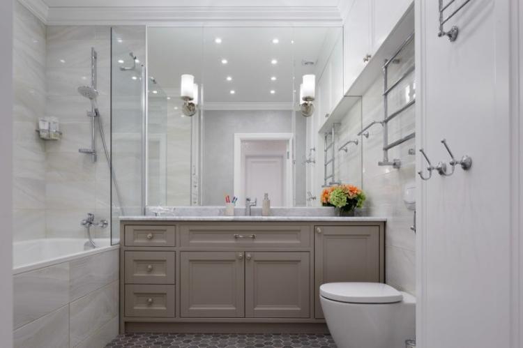 Ванная комната в стиле неоклассика - дизайн интерьера фото